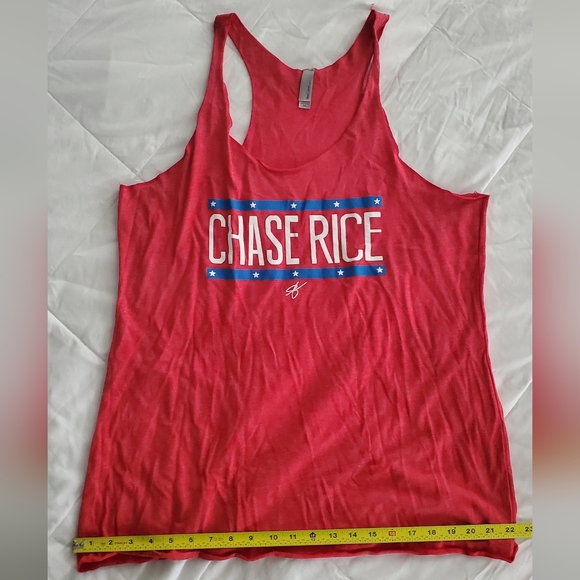 NWOT Chase Rice raw edge Tank Top - Picture 6 of 6